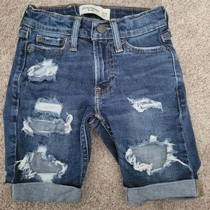 Abercrombie kids boys distressed jean shorts (5/6)